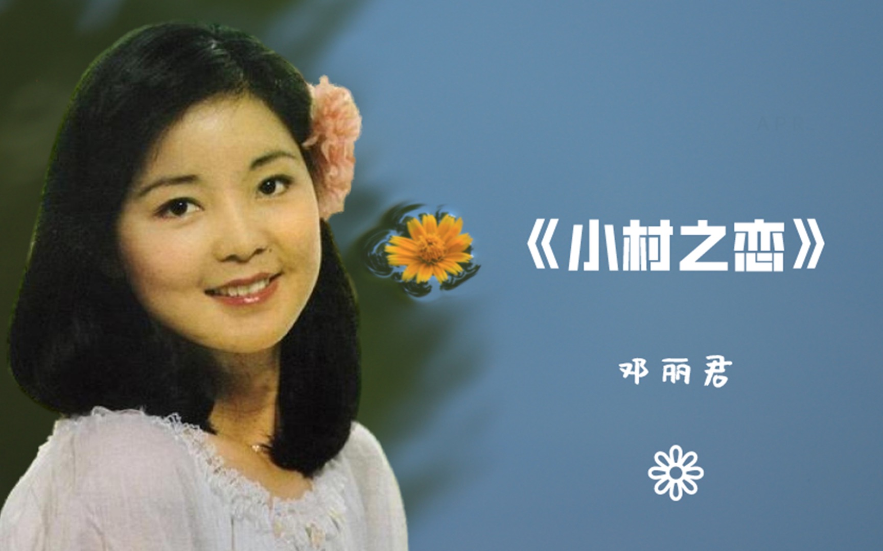 1978年在日本录制的《小村之恋》邓丽君