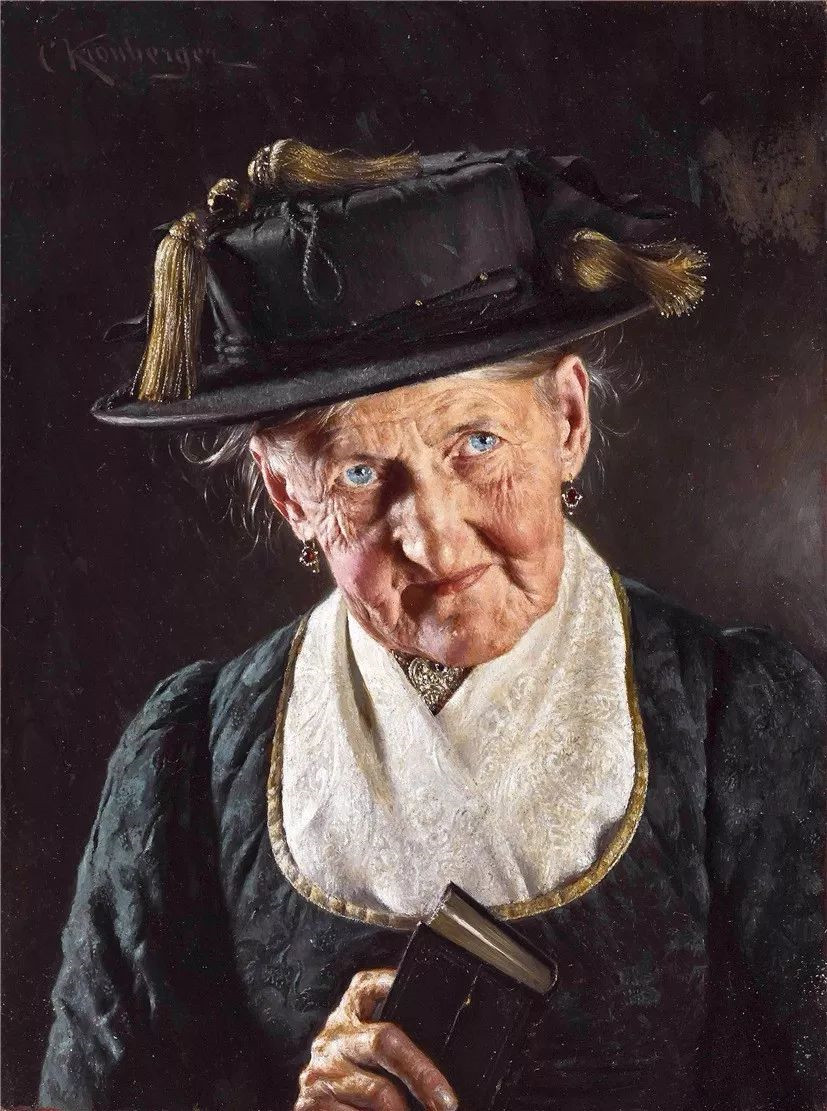 Carl Kronberger（1841-1921）老人肖像（1）