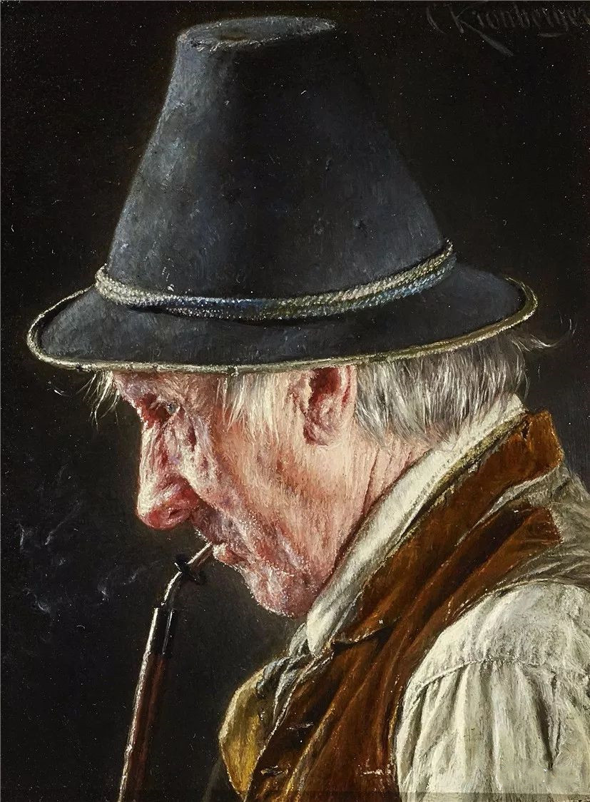 Carl Kronberger（1841-1921）老人肖像（2）