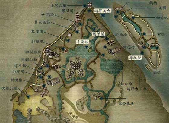 扬州凤凰岛导游图