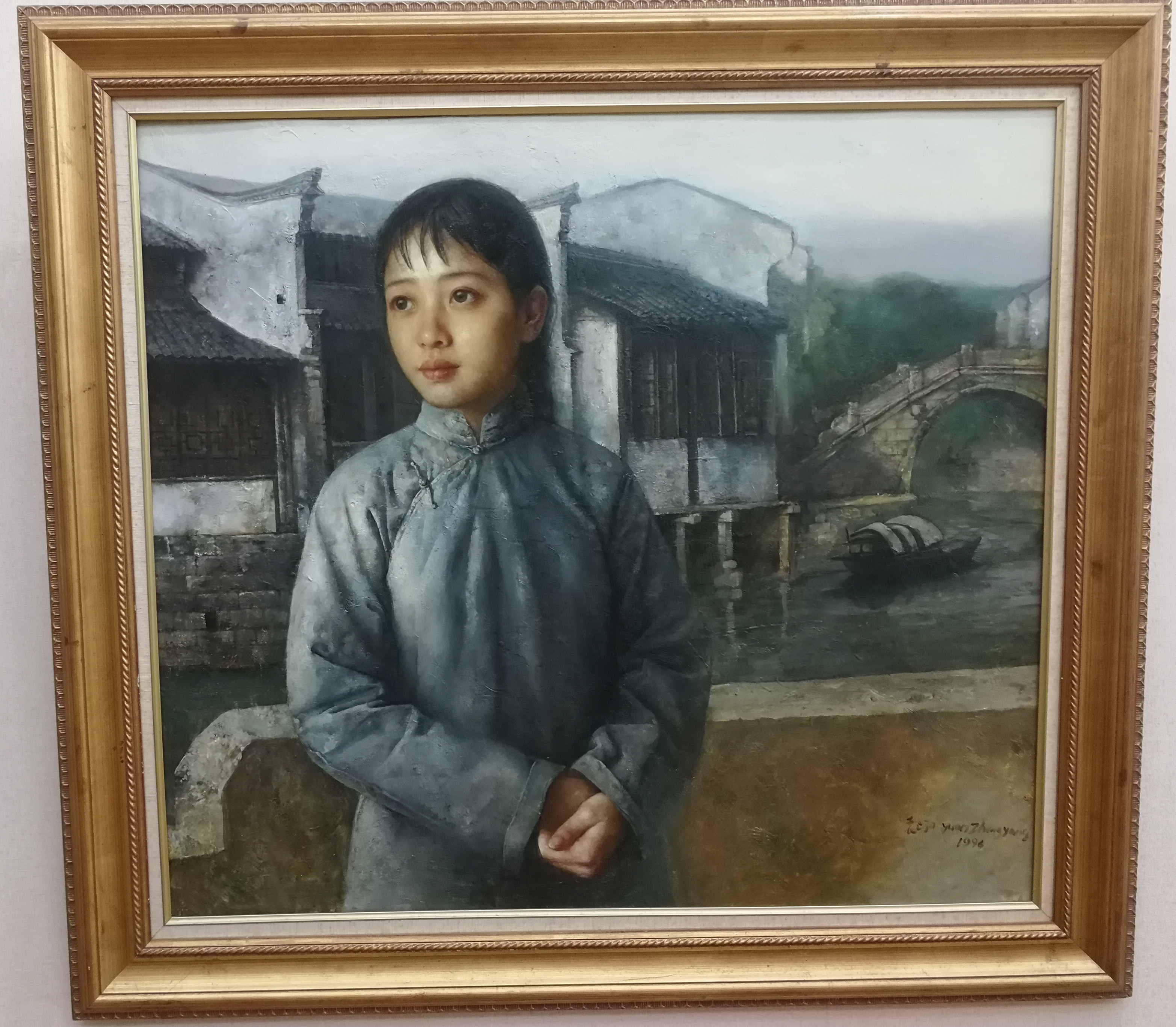 观复博物馆油画《早春》作者：袁正阳