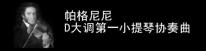 帕格尼尼《D大调第一小提琴协奏曲》第一乐章
