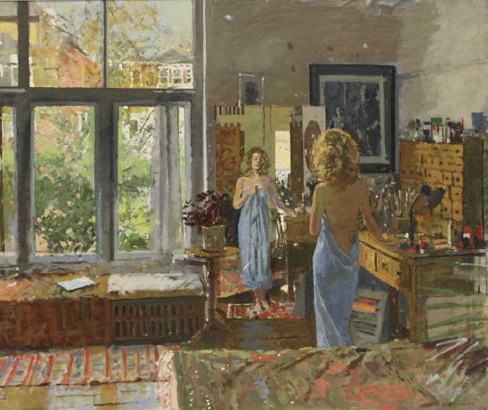 画家 Ken Howard RA 绘画作品