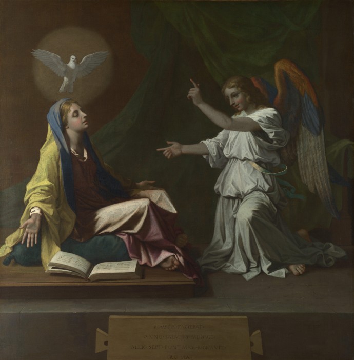 尼古拉斯·普桑《The Annunciation》（天使报喜）