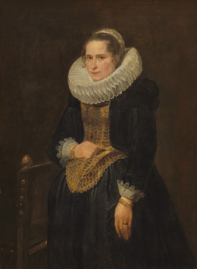 安东尼·凡·戴克《Portrait Of A Flemish Lady》（一位佛