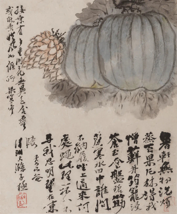 石涛花卉八帧