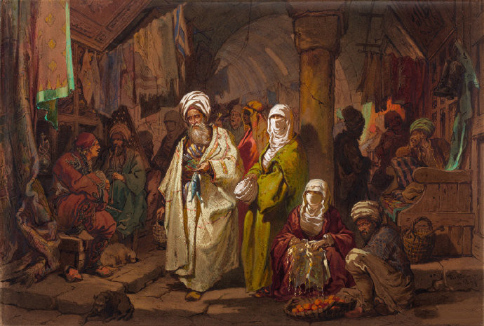 Amedeo Preziosi《The Grand Bazaar》（大巴扎）