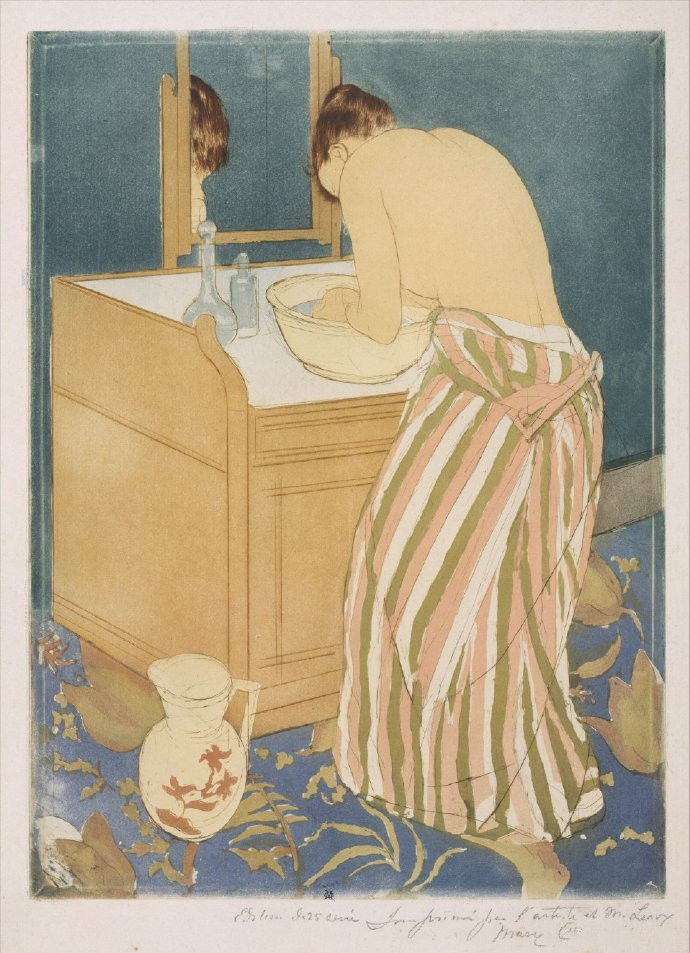 Mary Stevenson Cassatt《梳洗》