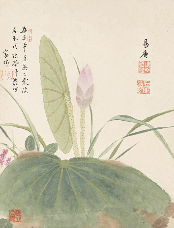 明未清初画家·项圣谟 花卉册页十开