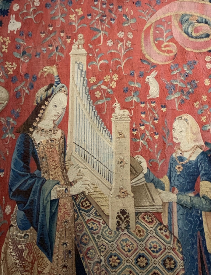 La Dame à la Licorne 《淑女与独角兽》 之 《听觉》 细节图