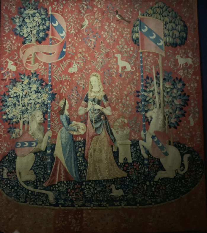 La Dame à la Licorne 《淑女与独角兽》 之 《嗅觉》 细节图