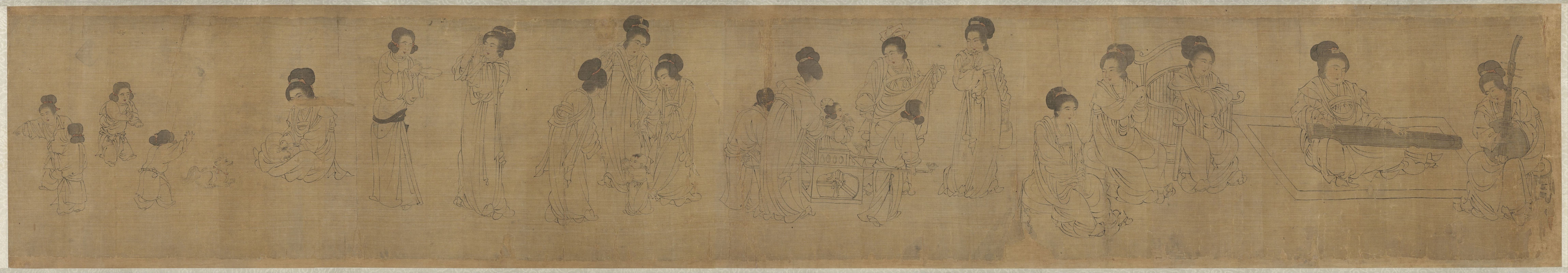 周文矩《宫中图》