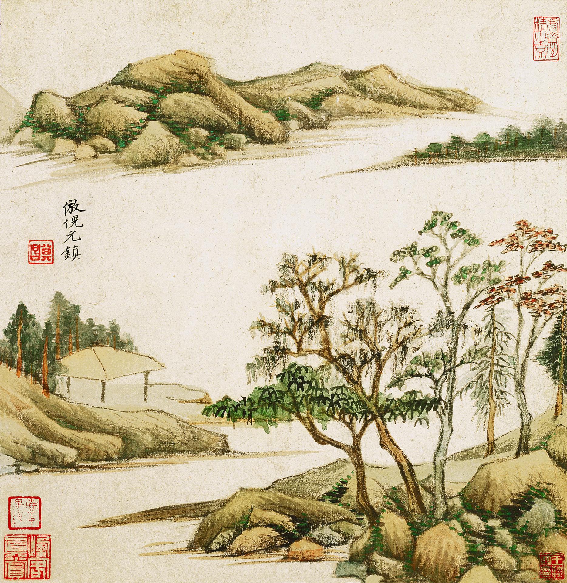 董其昌《仿古山水册八开》