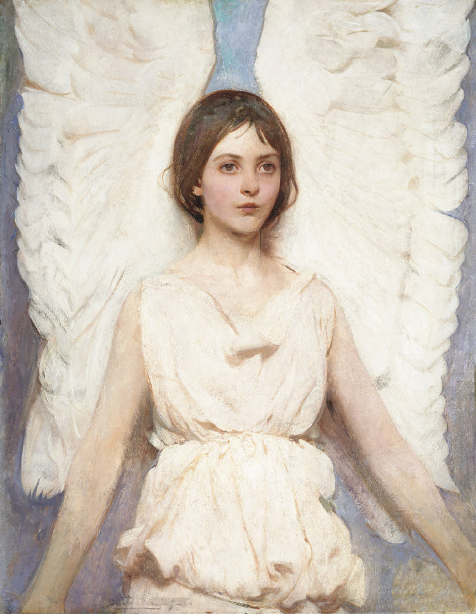 美国画家Abbott Handerson Thayer《Angel》（天使）