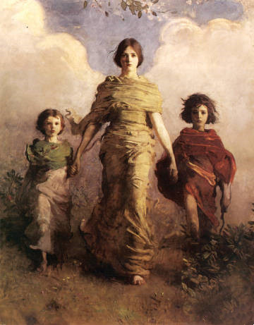 美国画家Abbott Handerson Thayer《贞女》