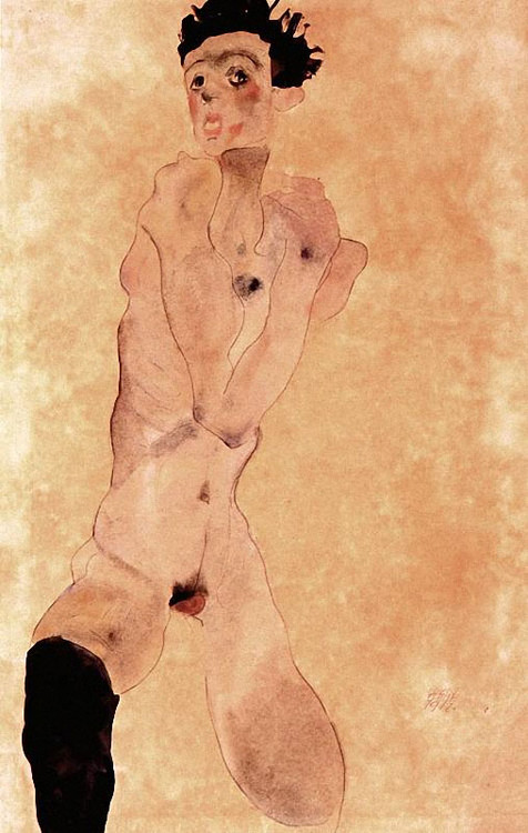 20世纪初埃贡 席勒的裸体绘画（四）