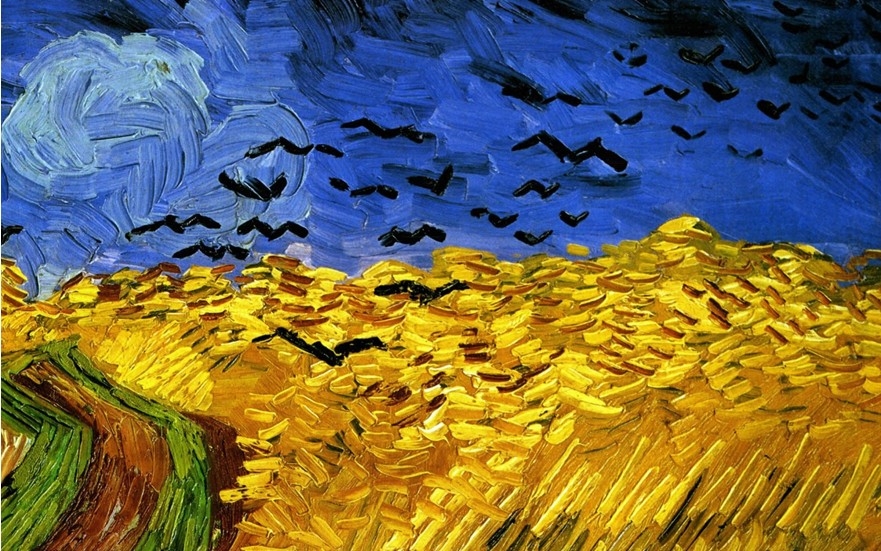 梵高《Wheat Field With Crows》（麦田上的乌鸦）赏析