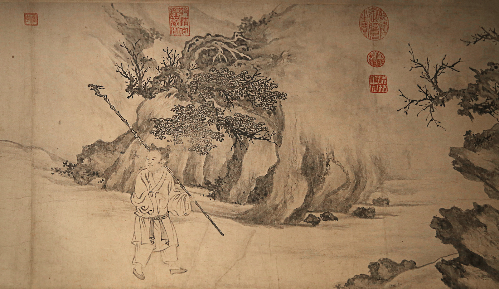 张激《白莲社图卷》