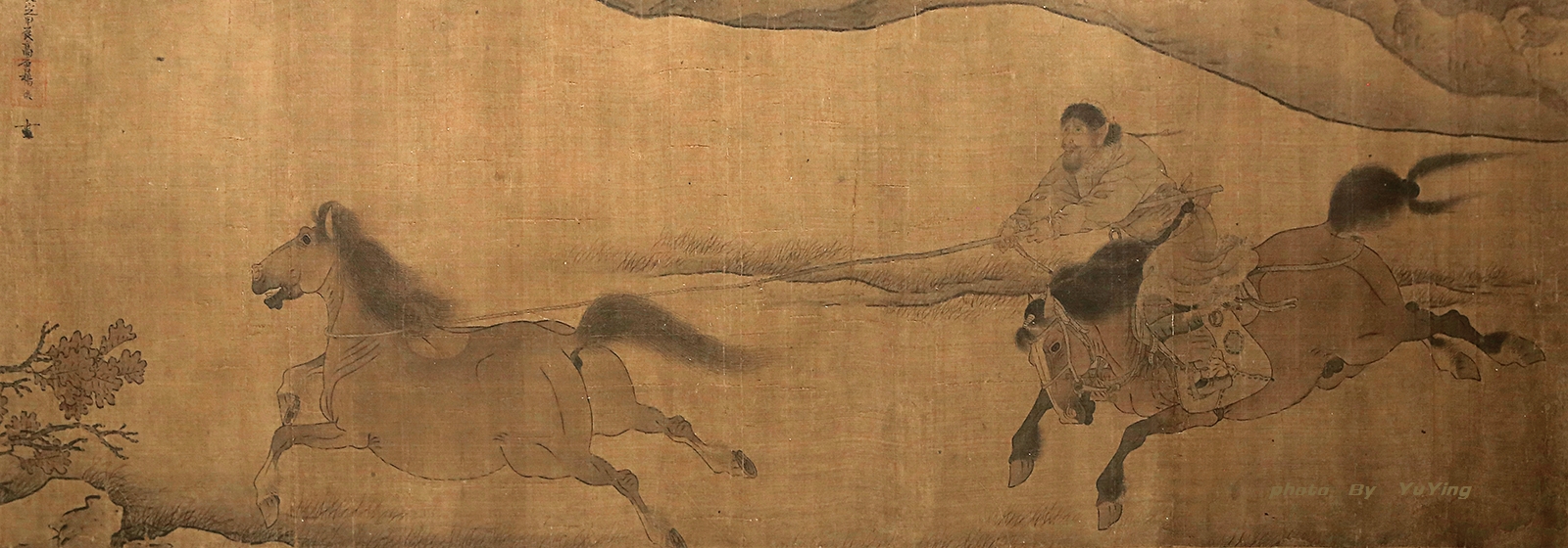 金代 杨薇《二骏图卷》