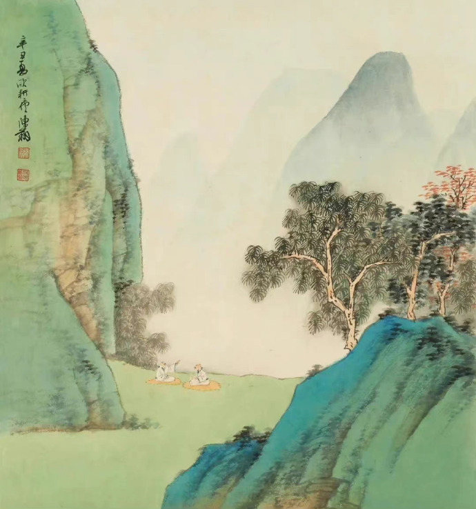 湖山万叠翠，门树一行春