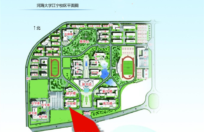 河海大学江宁校区平面图
