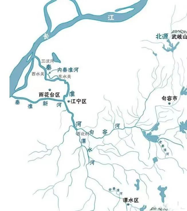 秦淮（新）河示意图