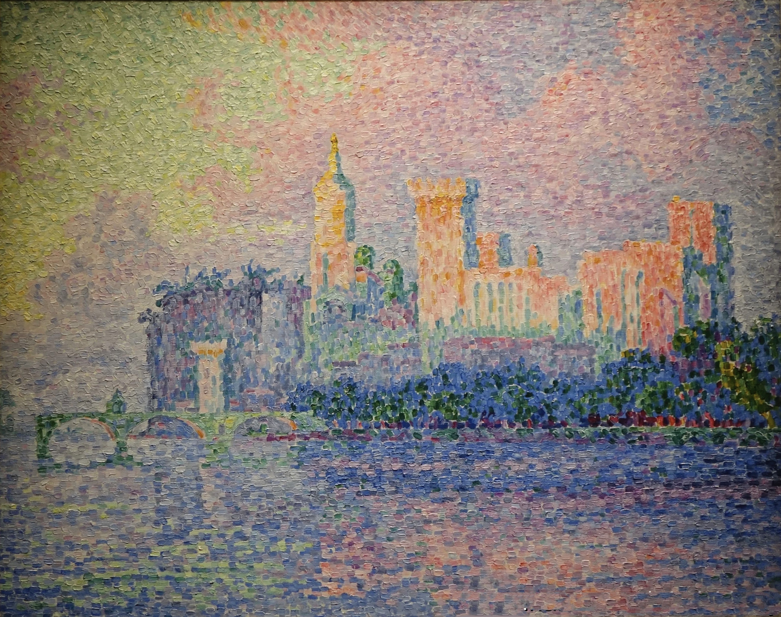 西涅克《The Papal Palace, Avignon》 （阿维农主教宮）