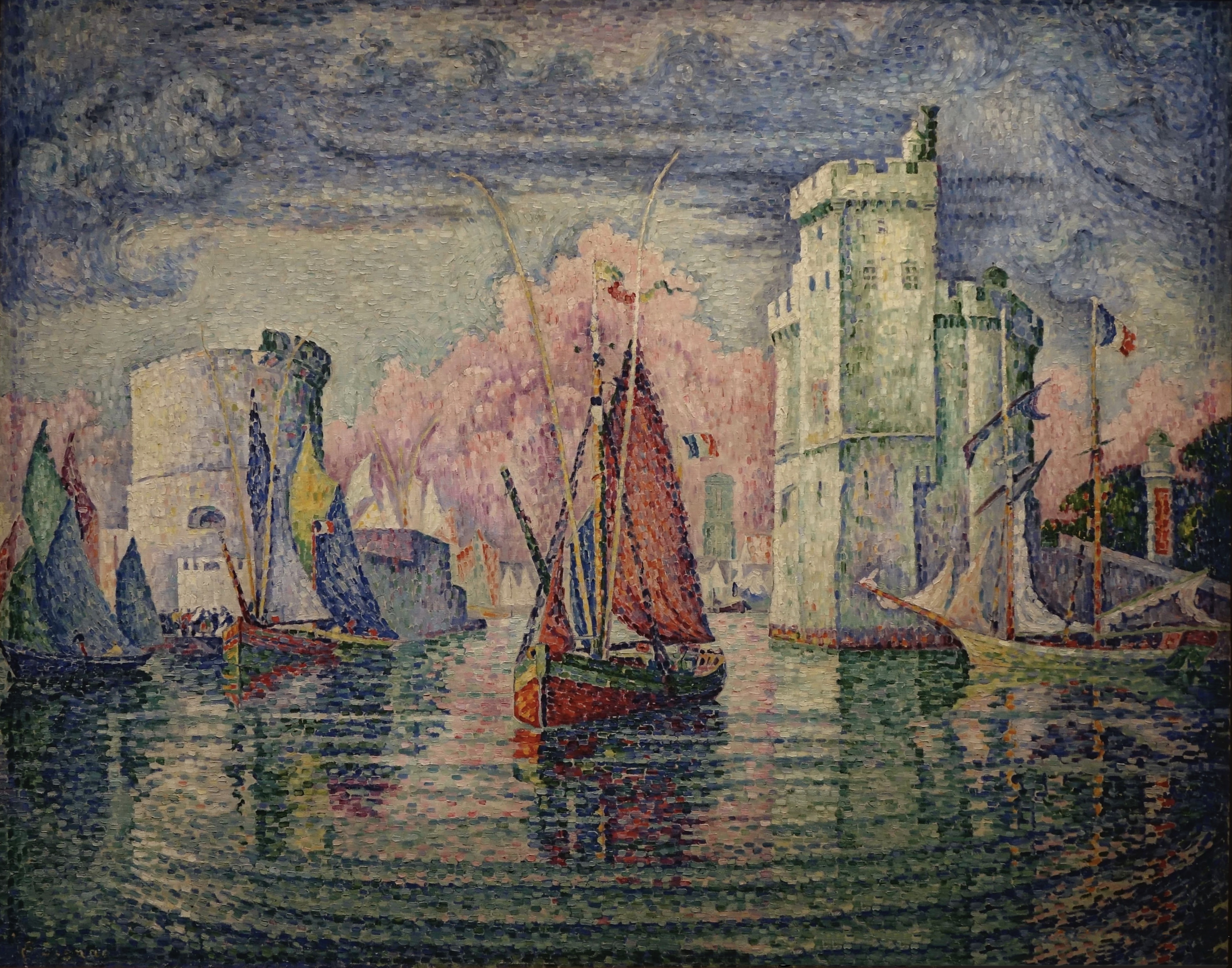 西涅克《Entrée Du Port De La Rochelle》（罗谢尔港口