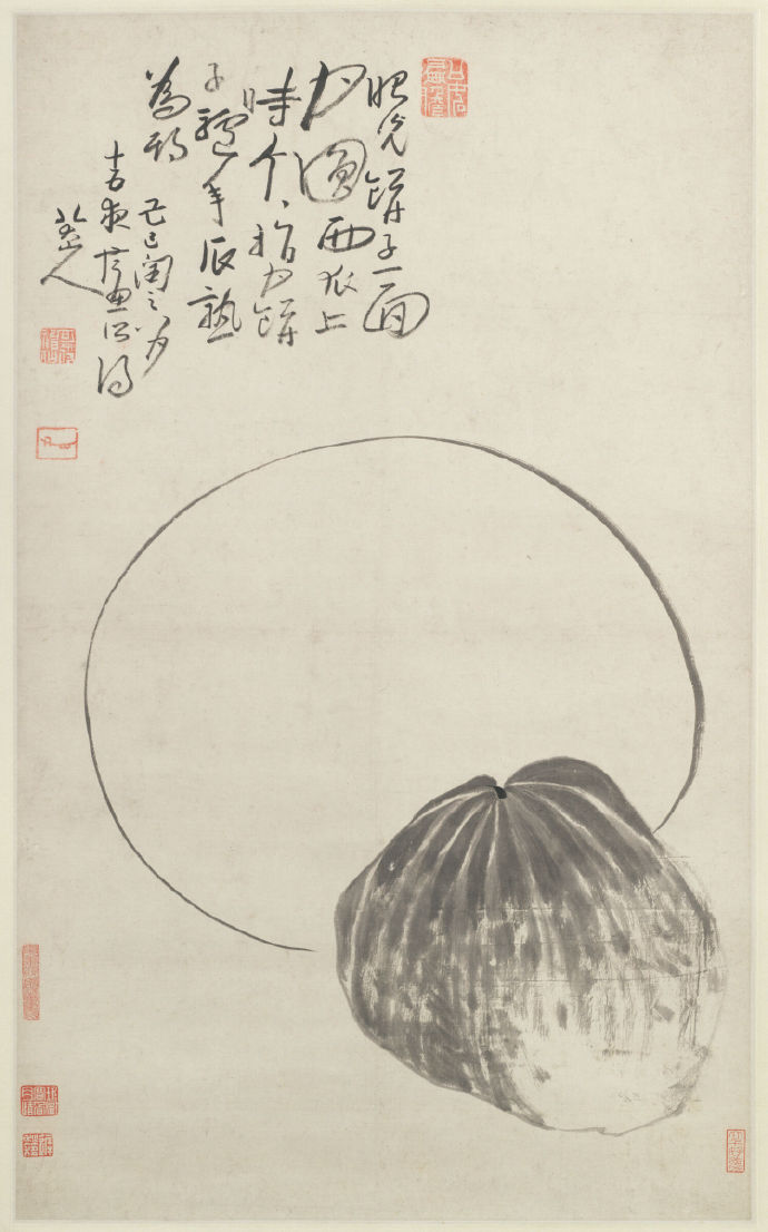 八大山人《瓜月图》