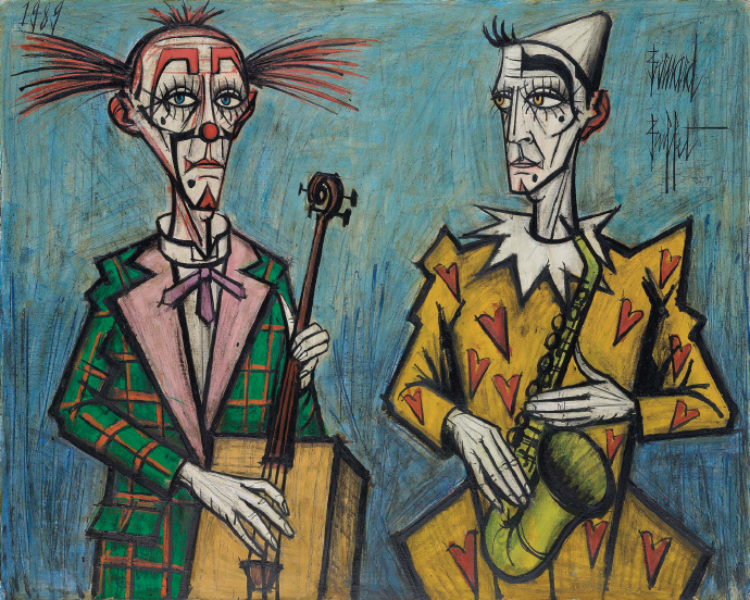 贝尔纳·布菲(Bernard Buffet)的小丑系列