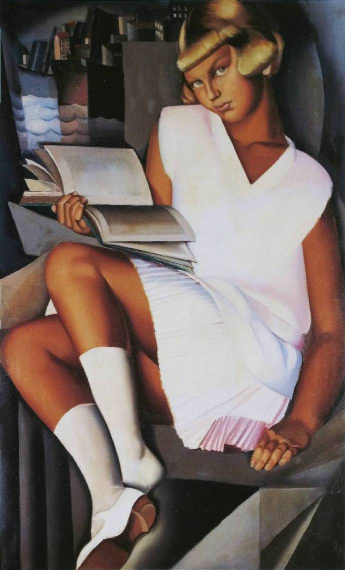 Tamara de Lempicka《Kizette In Pink》