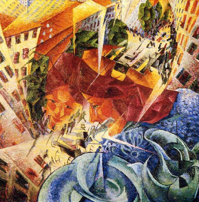 Umberto Boccioni《Simultaneous Visions》