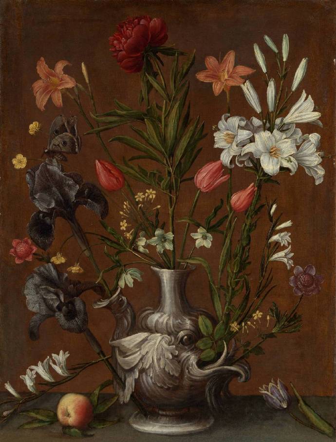奥索拉-卡西亚《Flowers In A Grotesque Vase》