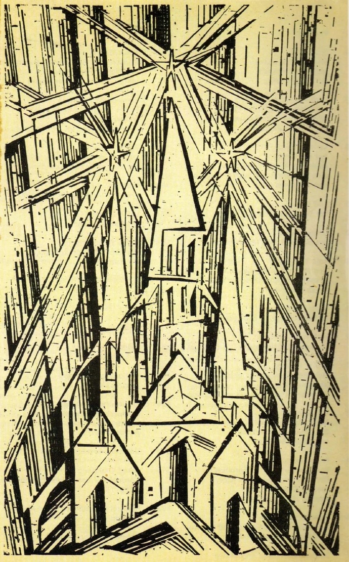  《包豪斯设计宣言》（Lyonel Feininger（利奥尼 费宁格）