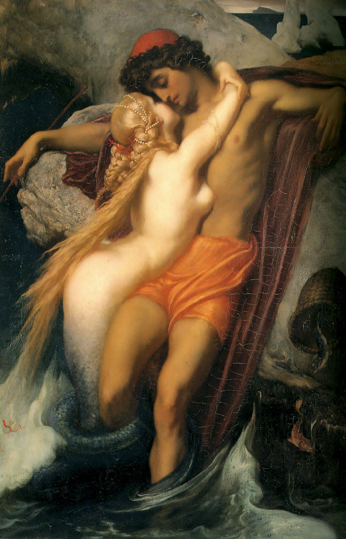 莱顿《The Fisherman and the Syren》（渔夫和塞壬）