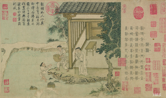 南宋刘松年《耕织图》卷上