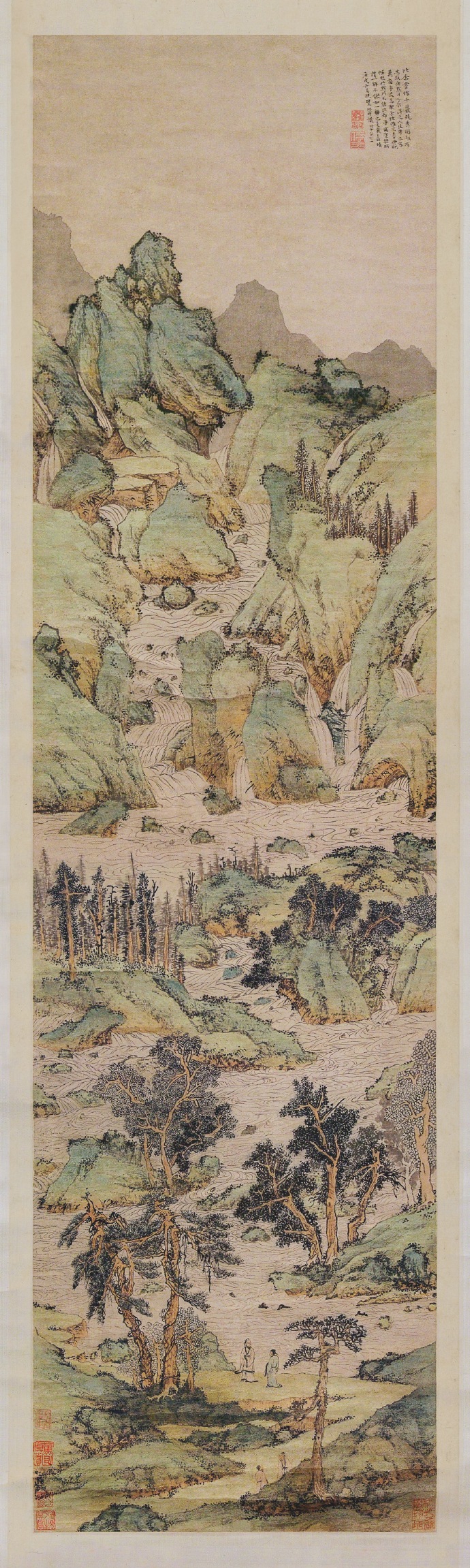 文徵明《万壑争流图》