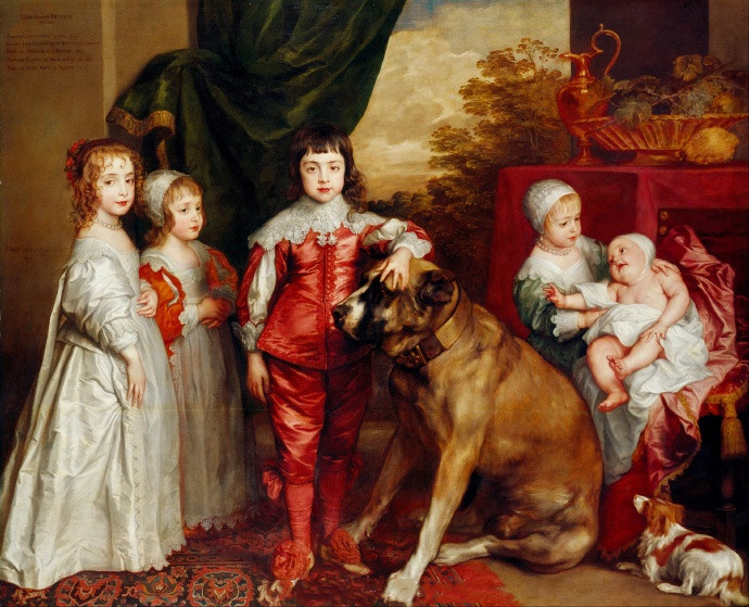 凡·戴克（Van Dyck）为某权贵家庭绘制的孩子们的群像