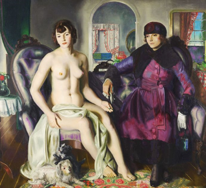 美国画家George Bellows的作品《两个女人》