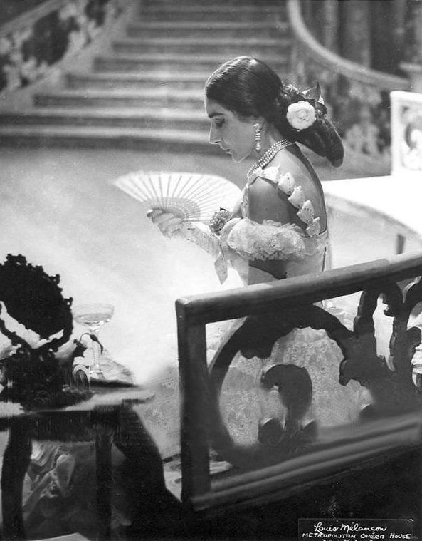 1958年纽约《茶花女》中的玛丽亚·卡拉斯