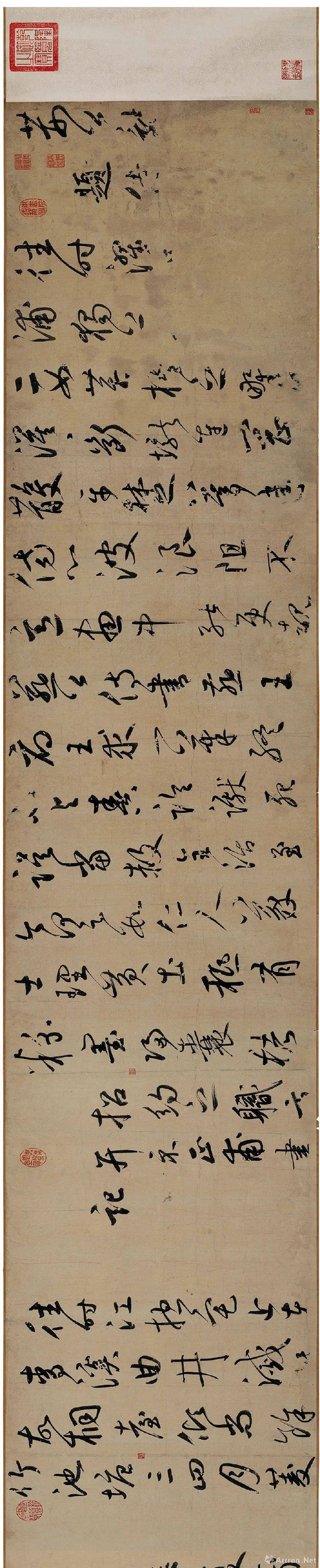 元代鲜于枢作品《王安石杂诗卷》辽宁博物馆藏