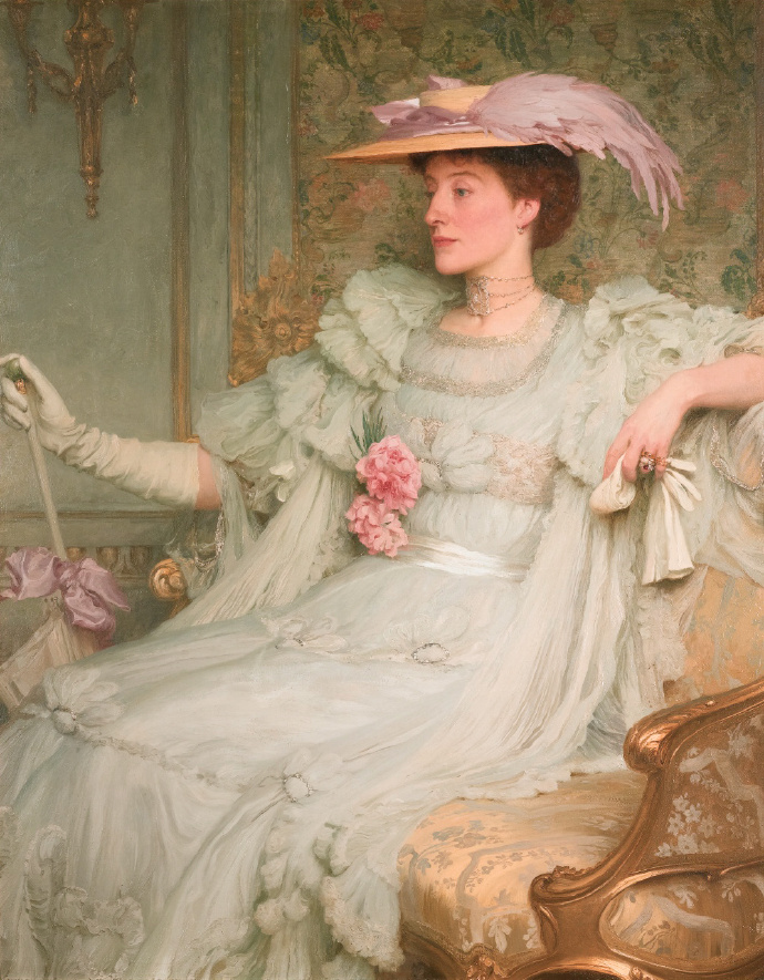Frank Dicksee《Lady Hillingdon》（希尔林顿夫人）