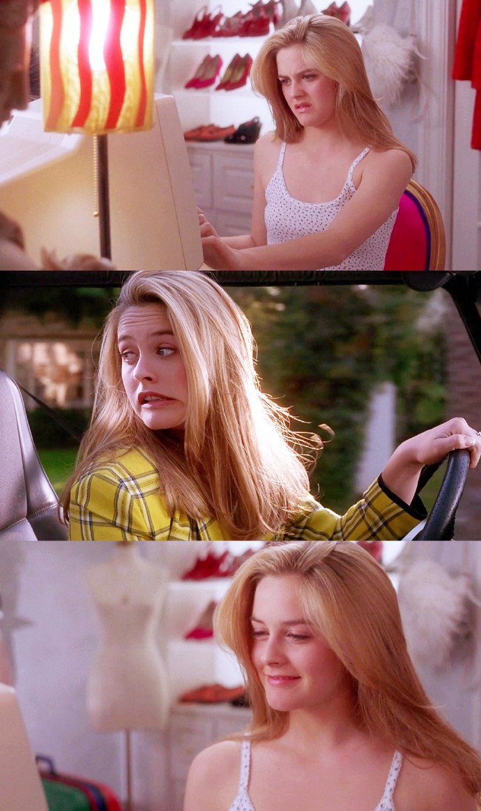 电影《Clueless》独领风骚中的Alicia Silverstone