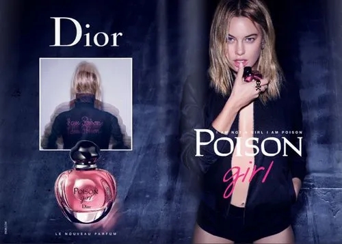 Camille Rowe代言Dior Poison Girl香水广告