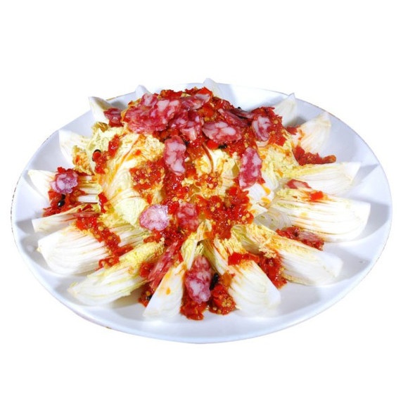 美女厨房 腊味浸娃娃菜