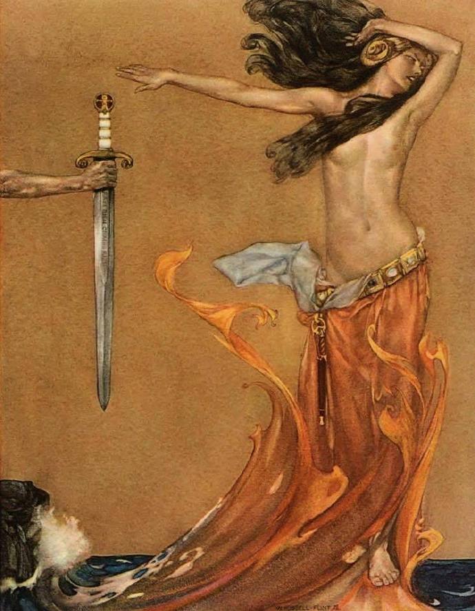 Sir William Russell Flint《The Lady Of Th