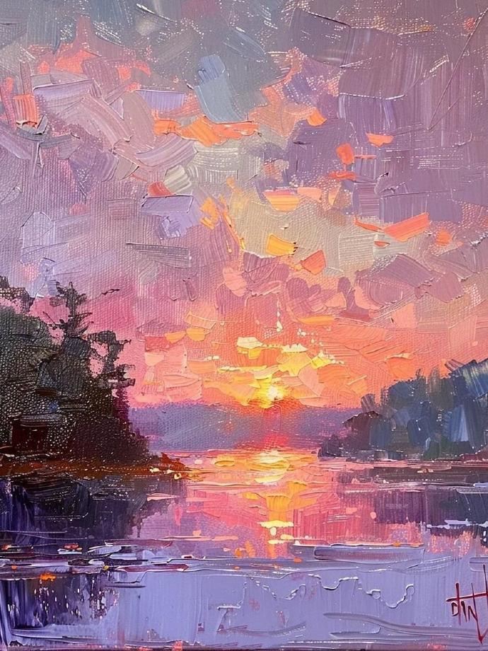 莱斯利的风景油画