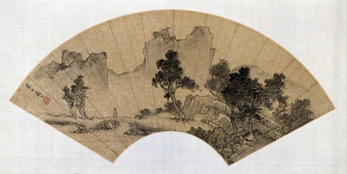 周臣《山水人物图》