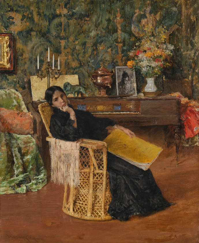 William Merritt Chase 的 Mrs. Chase &