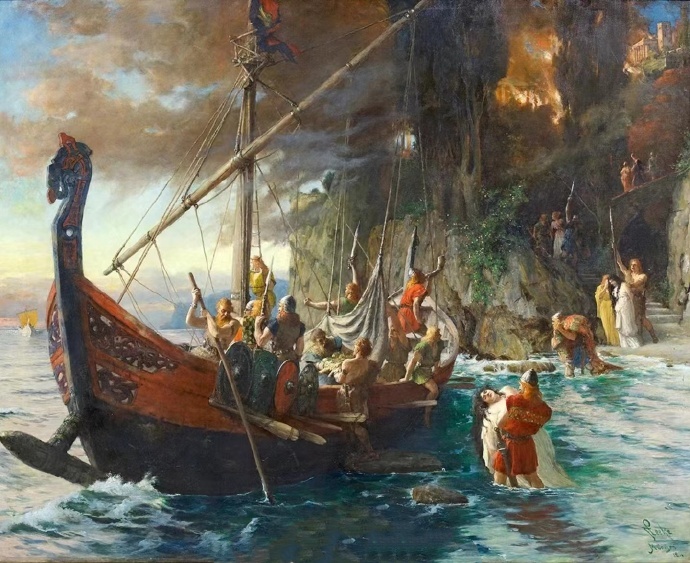 Ferdinand Leeke《维京人的劫掠》